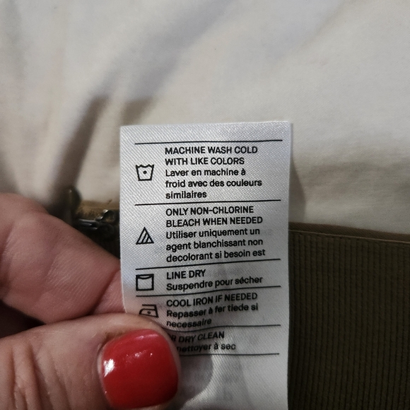 Vince Italian Cotton-Blend Stitch-Front Seam  Leggings Size XXS Oak Wood Hi Rise - Picture 9 of 12